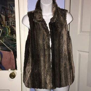 Faux fur vest